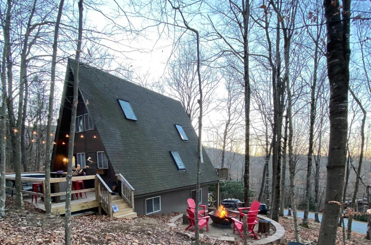 A-Frame Cabin With Hot Tub 1 Mi To Beech Mountain! Exterior foto